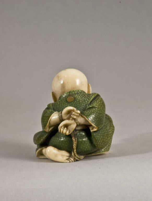 Sesshu, Uomo e animali (scultura, opera isolata) di Gyokuzan (fine/ inizio secc. XIX/ XX)