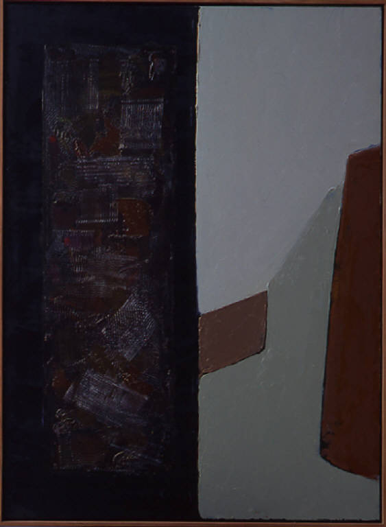 Campo G., 13 (con nero su nero), PAESAGGIO RURALE (dipinto, opera isolata) di Congdon Grosvenor, William - ambito statunitense Action Painting (seconda metà sec. XX)