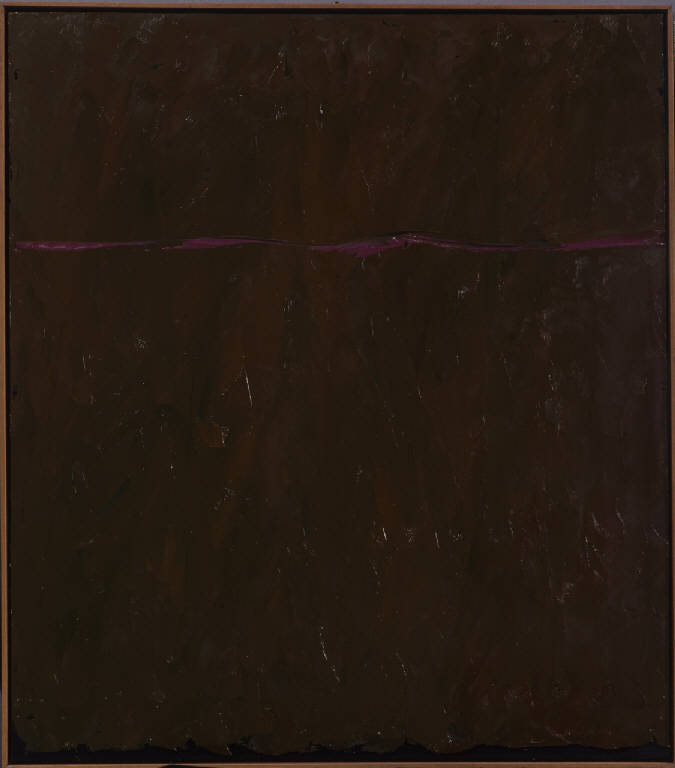 Verde (Terre) (nervo viola), COMPOSIZIONE ASTRATTA (dipinto, opera isolata) di Congdon Grosvenor, William - ambito statunitense Action Painting (seconda metà sec. XX)
