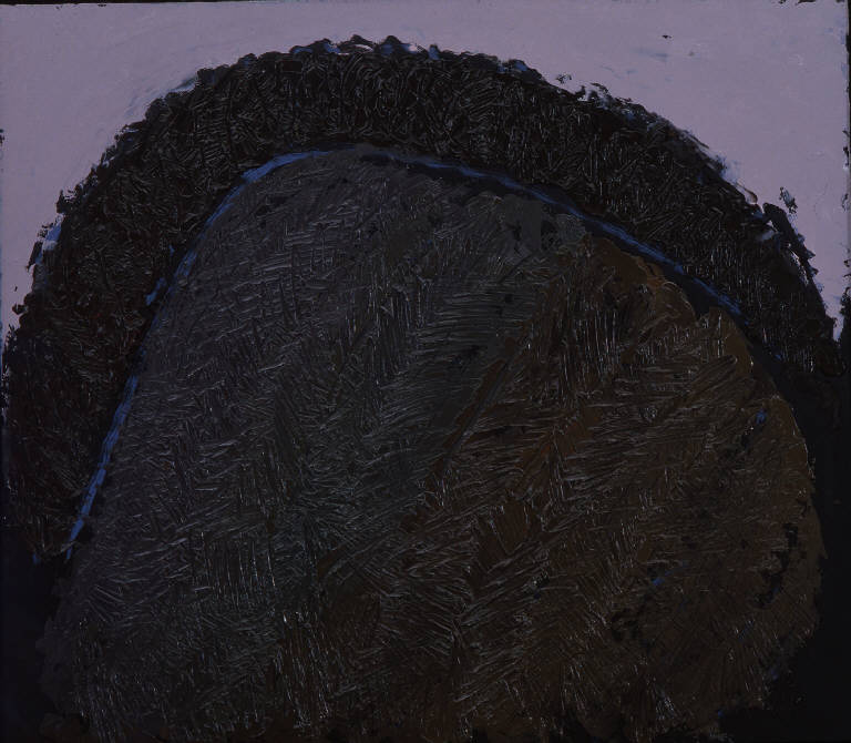 Campo soia arato, 1, PAESAGGIO RURALE (dipinto, opera isolata) di Congdon Grosvenor, William - ambito statunitense Action Painting (seconda metà sec. XX)