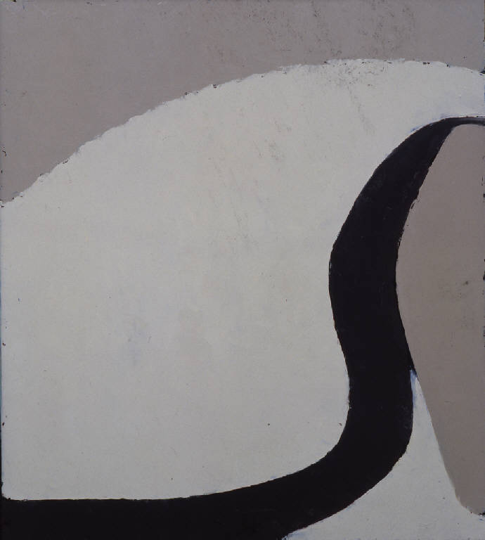 Neve, PAESAGGIO RURALE; FENOMENI METEOROLOGICI (dipinto, opera isolata) di Congdon Grosvenor, William - ambito statunitense Action Painting (seconda metà sec. XX)