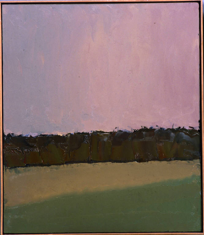 Campo con cielo, PAESAGGIO RURALE (dipinto, opera isolata) di Congdon Grosvenor, William - ambito statunitense Action Painting (seconda metà sec. XX)