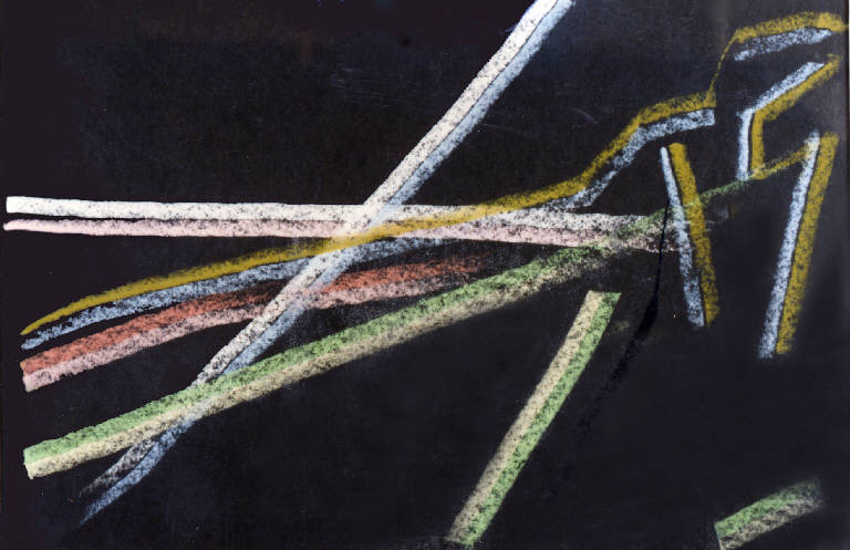 Cascinazza, PAESAGGIO (disegno, opera isolata) di Congdon Grosvenor, William - ambito statunitense Action Painting (seconda metà sec. XX)