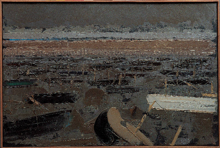 Alessandria, 2, Paesaggio marino (dipinto, opera isolata) di Congdon Grosvenor, William - ambito statunitense Action Painting (sec. XX)