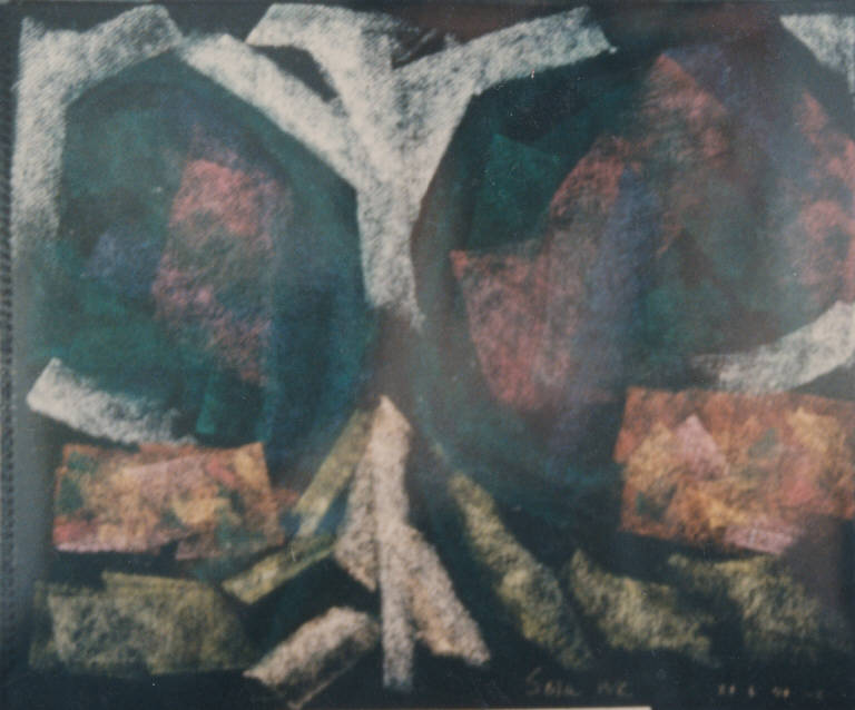 Pasturine/soia, PAESAGGIO RURALE (disegno, opera isolata) di Congdon Grosvenor, William - ambito statunitense Action Painting (seconda metà sec. XX)