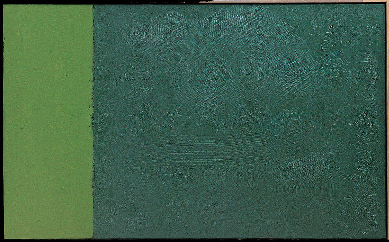 Verde terra (o il tutto verde), Paesaggio rurale (dipinto, opera isolata) di Congdon Grosvenor, William - ambito statunitense Action Painting (sec. XX)