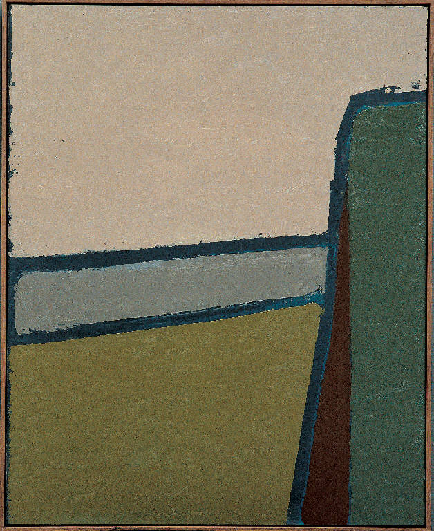 Campo G, 5, Paesaggio rurale (dipinto, opera isolata) di Congdon Grosvenor, William - ambito statunitense Action Painting (sec. XX)