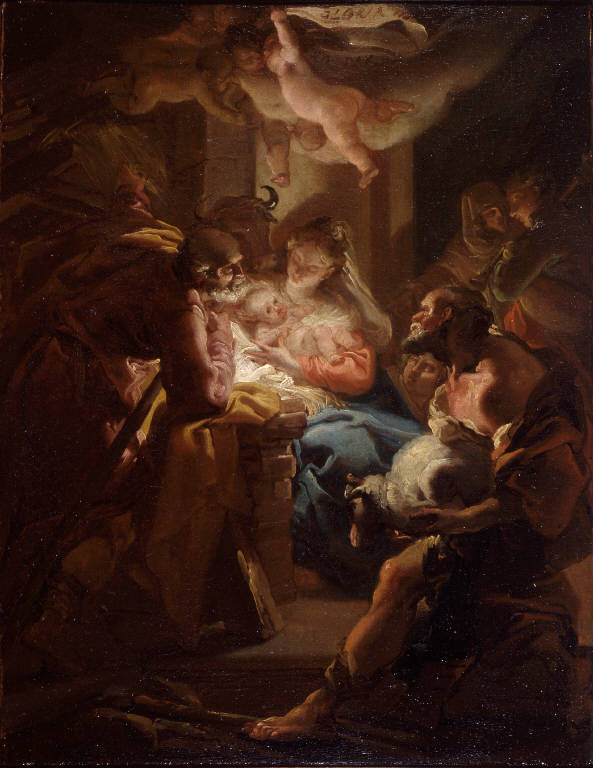 Adorazione dei pastori (dipinto) di Gandolfi Gaetano (sec. XVIII)