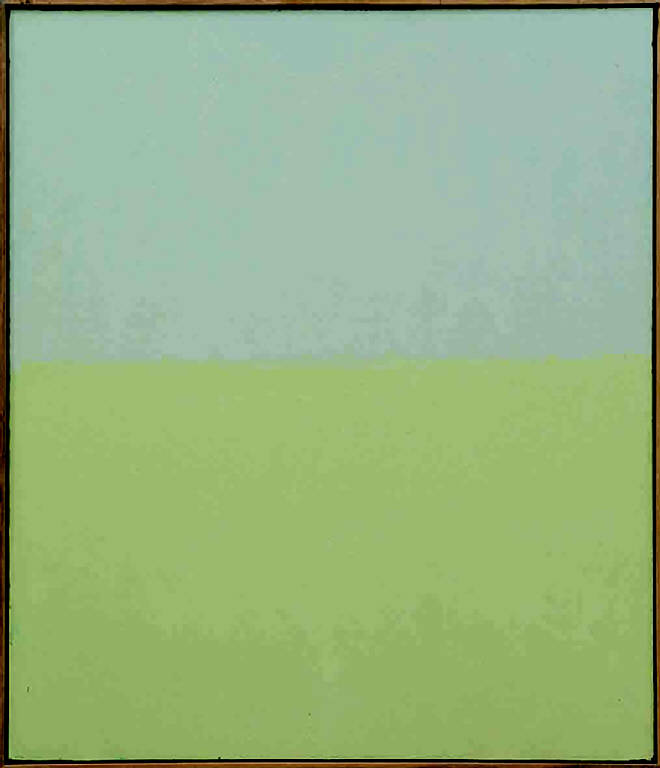 Gennaio, 1, PAESAGGIO RURALE (dipinto, opera isolata) di Congdon Grosvenor, William - ambito statunitense Action Painting (seconda metà sec. XX)