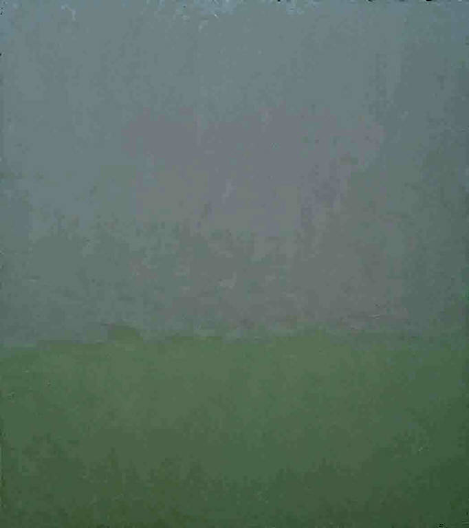 Per G.L. (nebbia), PAESAGGIO RURALE (dipinto, opera isolata) di Congdon Grosvenor, William - ambito statunitense Action Painting (seconda metà sec. XX)