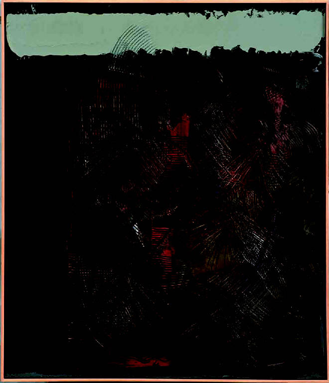 Notte, PAESAGGIO RURALE (dipinto, opera isolata) di Congdon Grosvenor, William - ambito statunitense Action Painting (seconda metà sec. XX)