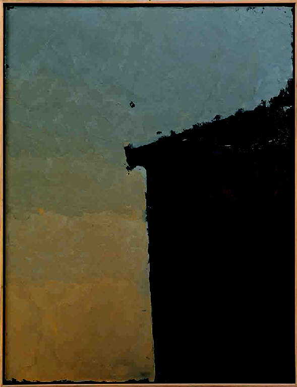 Alba Monastero, PAESAGGIO CON ARCHITETTURE (dipinto, opera isolata) di Congdon Grosvenor, William - ambito statunitense Action Painting (seconda metà sec. XX)