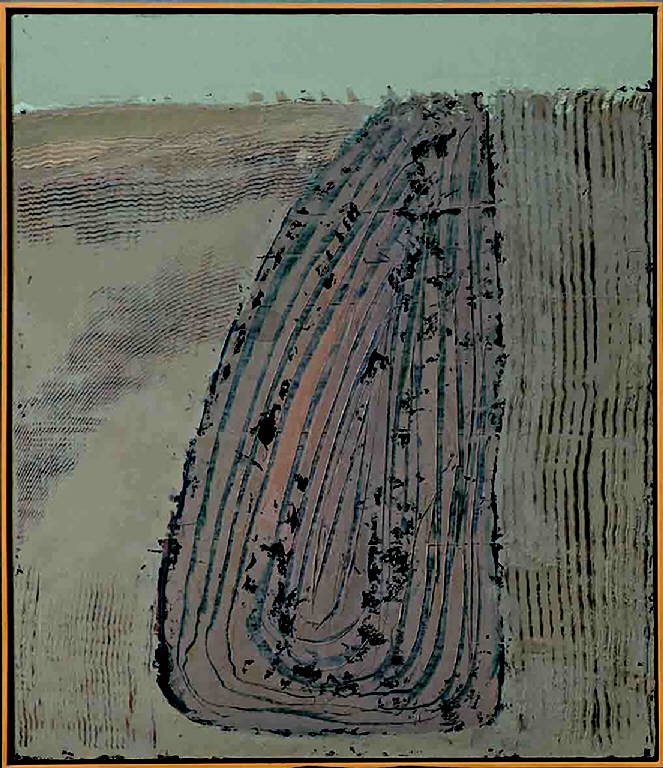 Campi di terra, PAESAGGIO RURALE (dipinto, opera isolata) di Congdon Grosvenor, William - ambito statunitense Action Painting (seconda metà sec. XX)