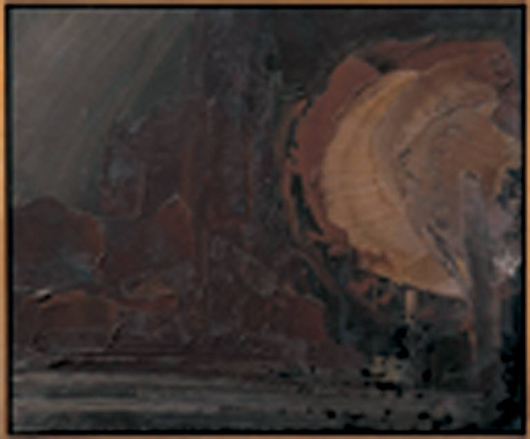 Milano (S. Lorenzo), PAESAGGIO CON ARCHITETTURE (dipinto, opera isolata) di Congdon Grosvenor, William - ambito statunitense Action Painting (seconda metà sec. XX)