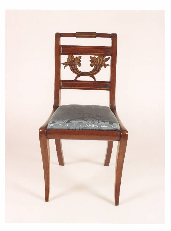 sedia, insieme - manifattura francese (inizio sec. XIX)