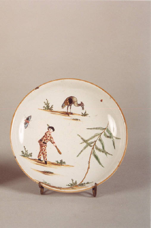 piattino, opera isolata di Clerici Felice (seconda metà sec. XVIII)