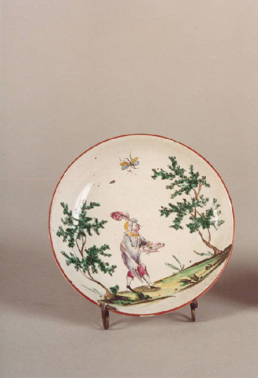 piattino, opera isolata di Clerici Felice (seconda metà sec. XVIII)