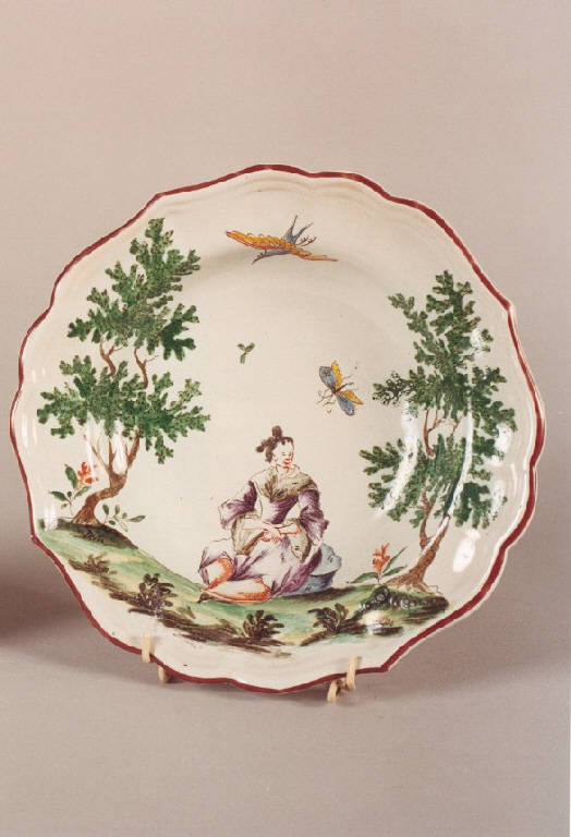 piatto, opera isolata di Clerici Felice (seconda metà sec. XVIII)