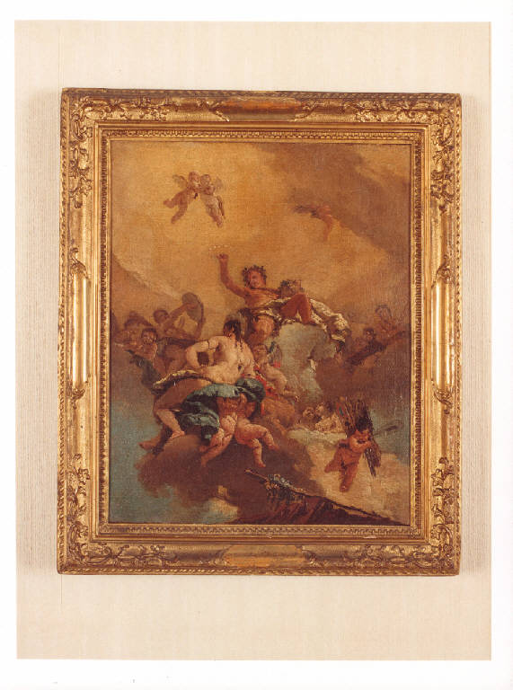 Bacco e Arianna (dipinto, opera isolata) di Tiepolo Giambattista (prima metà sec. XVIII)