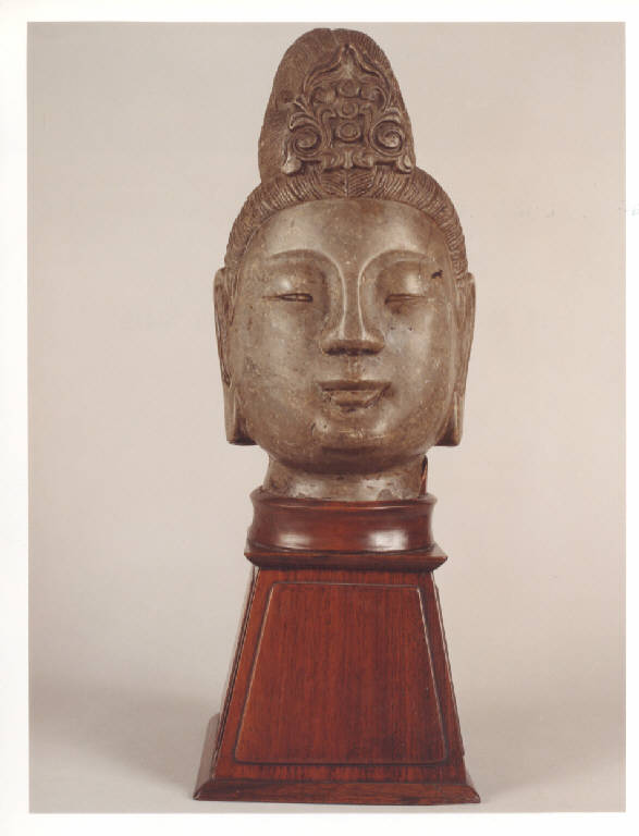 Kermea (scultura - a testa, opera isolata) - manifattura Qing (prima metà sec. VI)