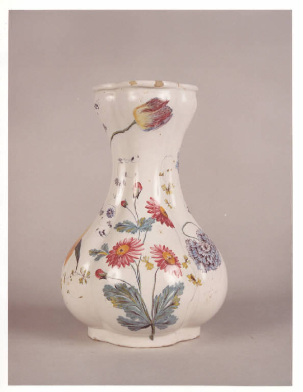 Motivo decorativo floreale (vaso, opera isolata) - manifattura di Nove (seconda metà sec. XIX)