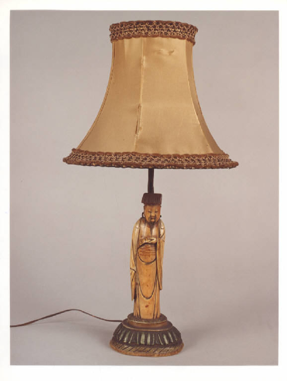 Figura maschile di anziano (scultura, opera isolata) - manifattura giapponese (prima metà sec. XIX)