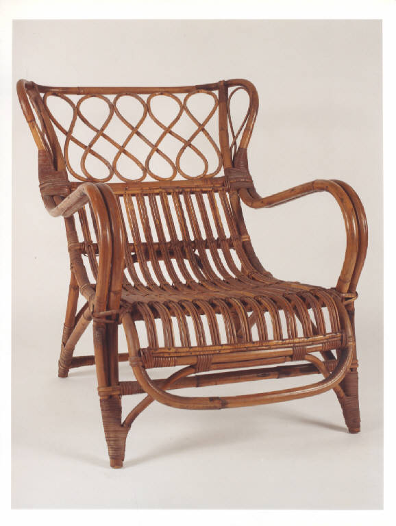 poltroncina, opera isolata - manifattura italiana (prima metà sec. XX)