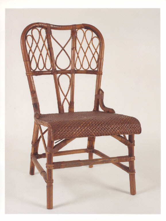 poltroncina, opera isolata - manifattura italiana (prima metà sec. XX)