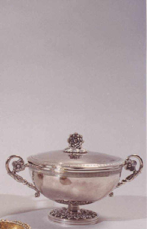 zuccheriera, opera isolata - manifattura italiana (seconda metà sec. XIX)