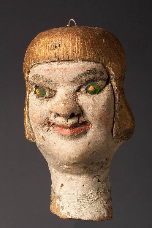 Figura femminile (testa di burattino, insieme) - manifattura di Val Gardena (seconda metà sec. XIX)
