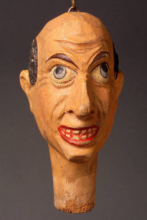 Figura di generico (testa di marionetta, insieme) - manifattura di Val Gardena (seconda metà sec. XIX)
