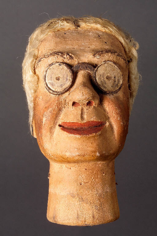 Tonin bonagrazia (testa di burattino, insieme) - manifattura emiliana (seconda metà sec. XIX)