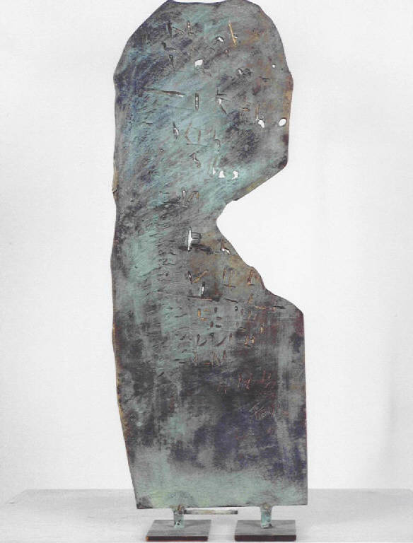 Stele arcaica 0006, Stele (scultura, opera isolata) di Fedi Fernanda (fine sec. XX)