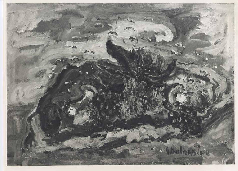 Natura morta, Natura morta con frutta (dipinto, opera isolata) di Balansino Giovanni (metà sec. XX)