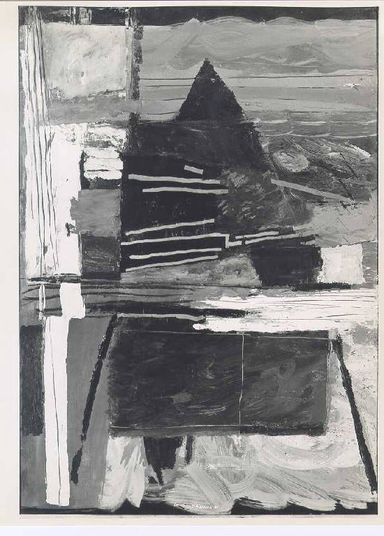 Continuum, Composizione di segni liberi (dipinto, opera isolata) di D'Argenio Loredana (ultimo quarto sec. XX)