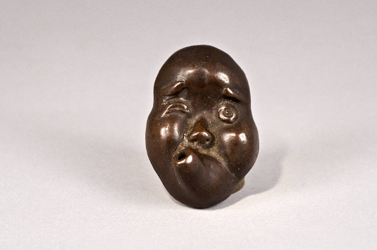 Maschera di Usobuki, OGGETTO (scultura, opera isolata) - ambito giapponese (sec. XVIII)