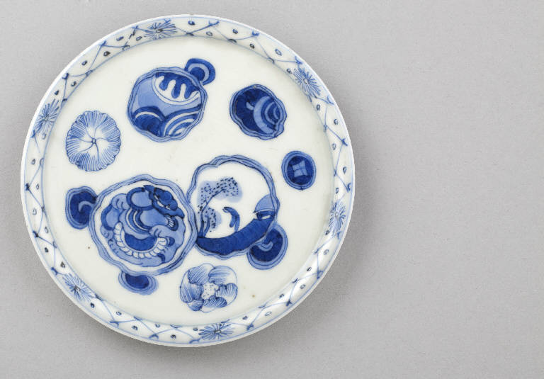 Paesaggio (piattino) - manifattura giapponese (sec. XIX)