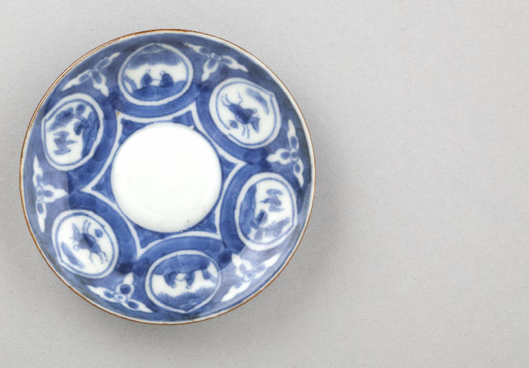 Paesaggio (piattino) - manifattura giapponese (sec. XIX)