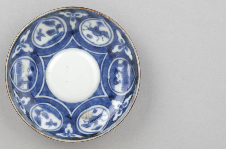 Paesaggio (piattino) - manifattura giapponese (sec. XIX)