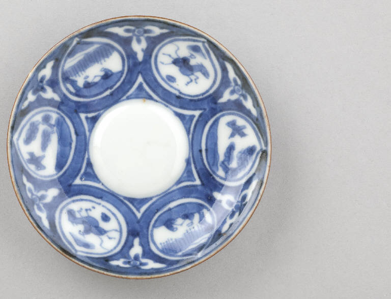 Paesaggio (piattino) - manifattura giapponese (sec. XIX)