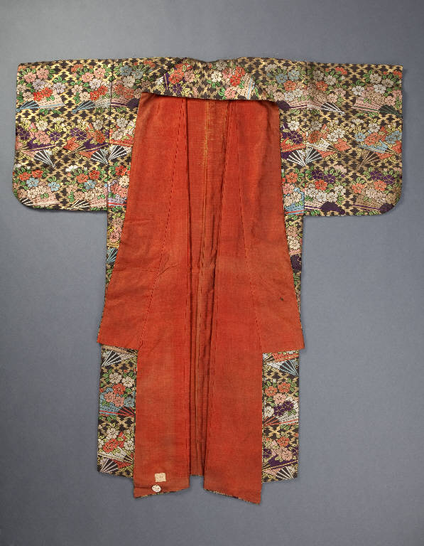 Motivi decorativi vegetali, Ventaglio (abito) - manifattura giapponese (sec. XIX)