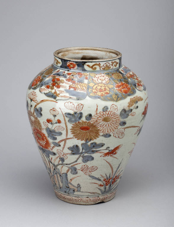 Motivi decorativi vegetali (vaso) - manifattura giapponese (secc. XVII/ XVIII)