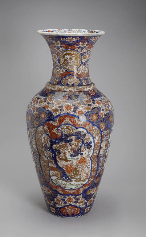 Motivi decorativi vegetali (vaso) - manifattura giapponese (ultimo quarto sec. XIX)