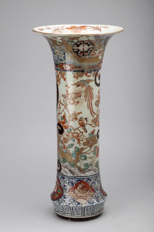 Motivi decorativi vegetali, Uccelli (vaso) - manifattura giapponese (secc. XVII/ XVIII)