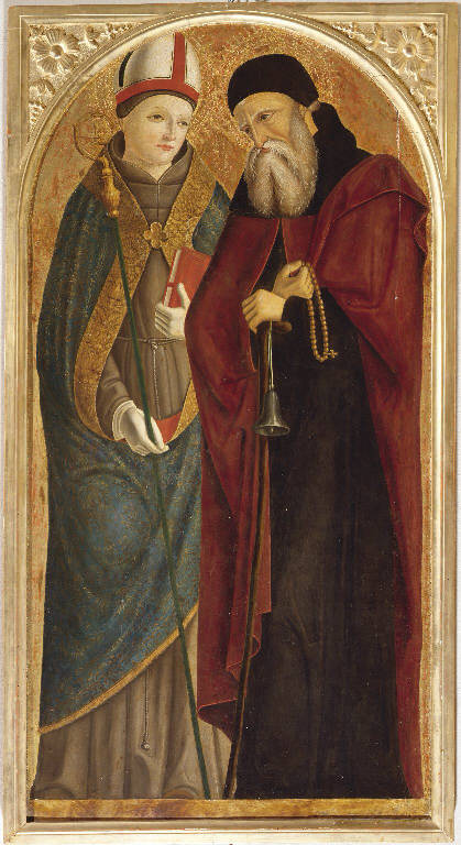 Matrimonio mistico di Santa Caterina d'Alessandria e Santi (polittico dipinto, insieme) di Marinoni Antonio (sec. XVI)