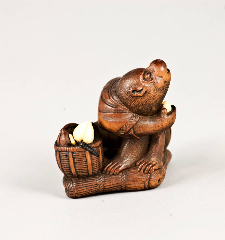 Scimmia, ANIMALE (scultura, opera isolata) - ambito giapponese (fine/ inizio secc. XIX/ XX)