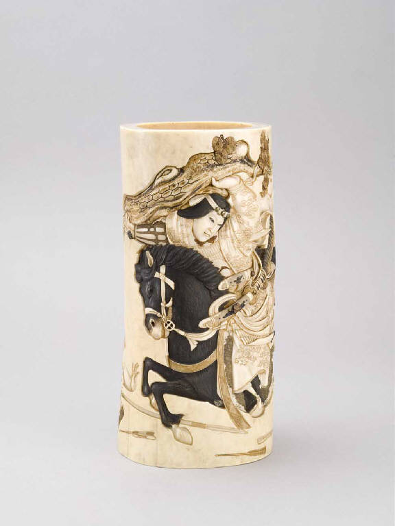 Guerriero (vaso) - manifattura giapponese (ultimo quarto sec. XIX)