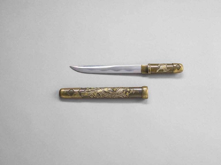 Uccelli (fodero di pugnale) - manifattura giapponese (sec. XIX)