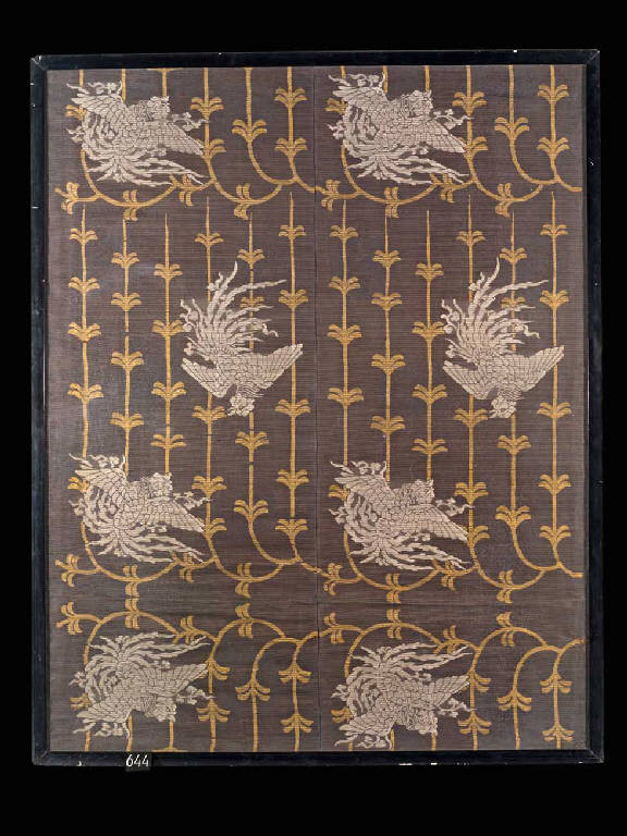 Uccelli (tessuto) - manifattura giapponese (sec. XIX)
