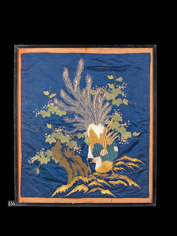 Pavone (tessuto) - manifattura giapponese (seconda metà sec. XIX)